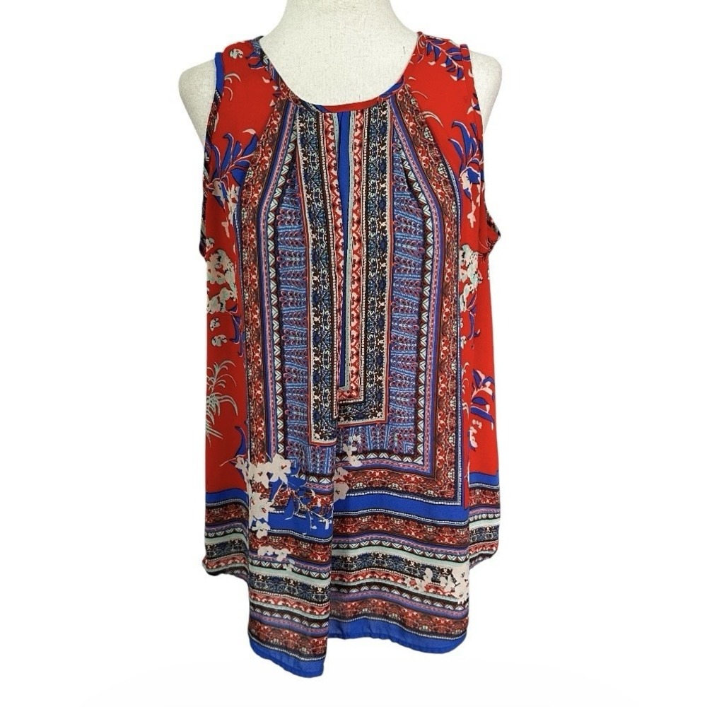 DR2 Women's Size Medium Multicolor Sleeveless Round Neck Unlined | 73-21